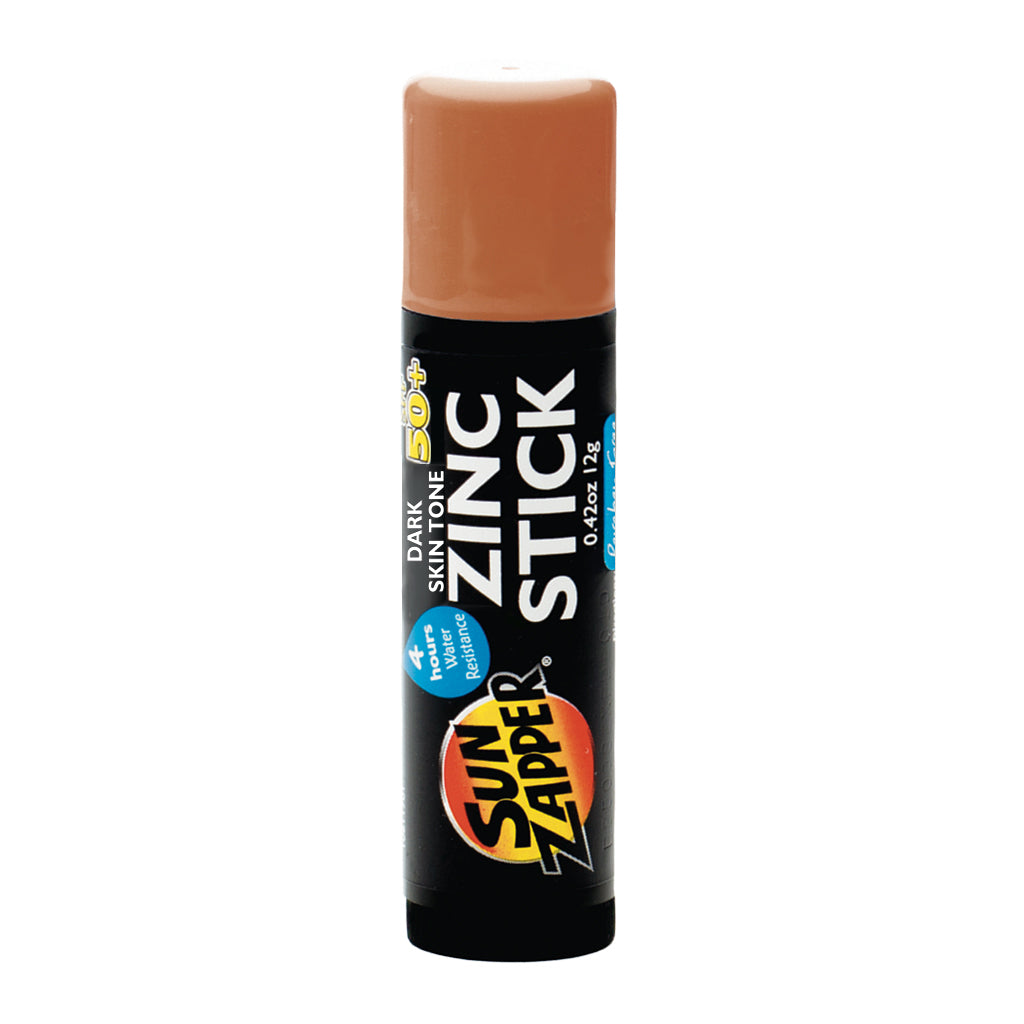 Sun Zapper Zinc Stick "Dark skin tone" SPF 50+ |  Protector Solar Australiano Zinc Stick color PIEL OSCURA 12g |Alta protección UVA/UVB con color vibrante, resistente al agua y reef safe |