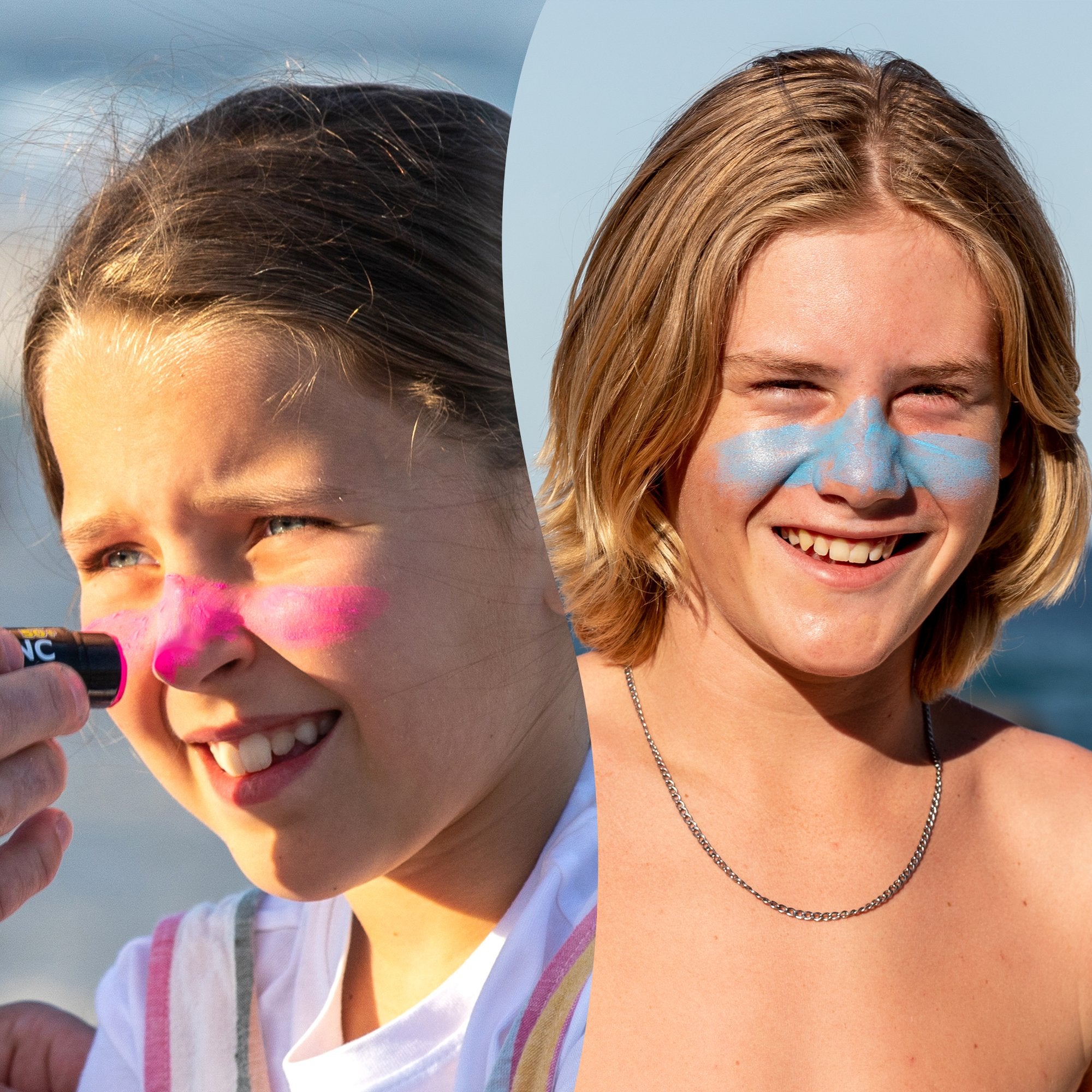 Zinc Stick SPF 50+ Rainbow Pack 4 sticks (Rosa/Azul/Amarillo/Verde)