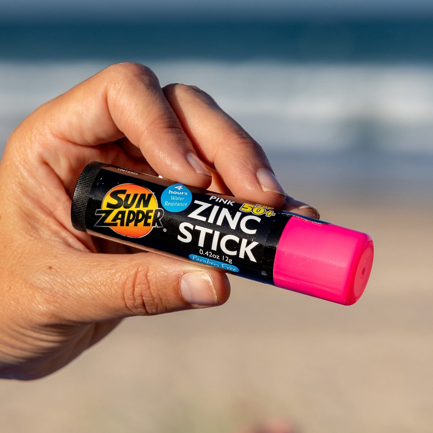 Sun Zapper Zinc Stick "Pink" SPF 50+ |  Protector Solar Australiano Zinc Stick color ROSA 12g |Alta protección UVA/UVB con color vibrante, resistente al agua y reef safe |