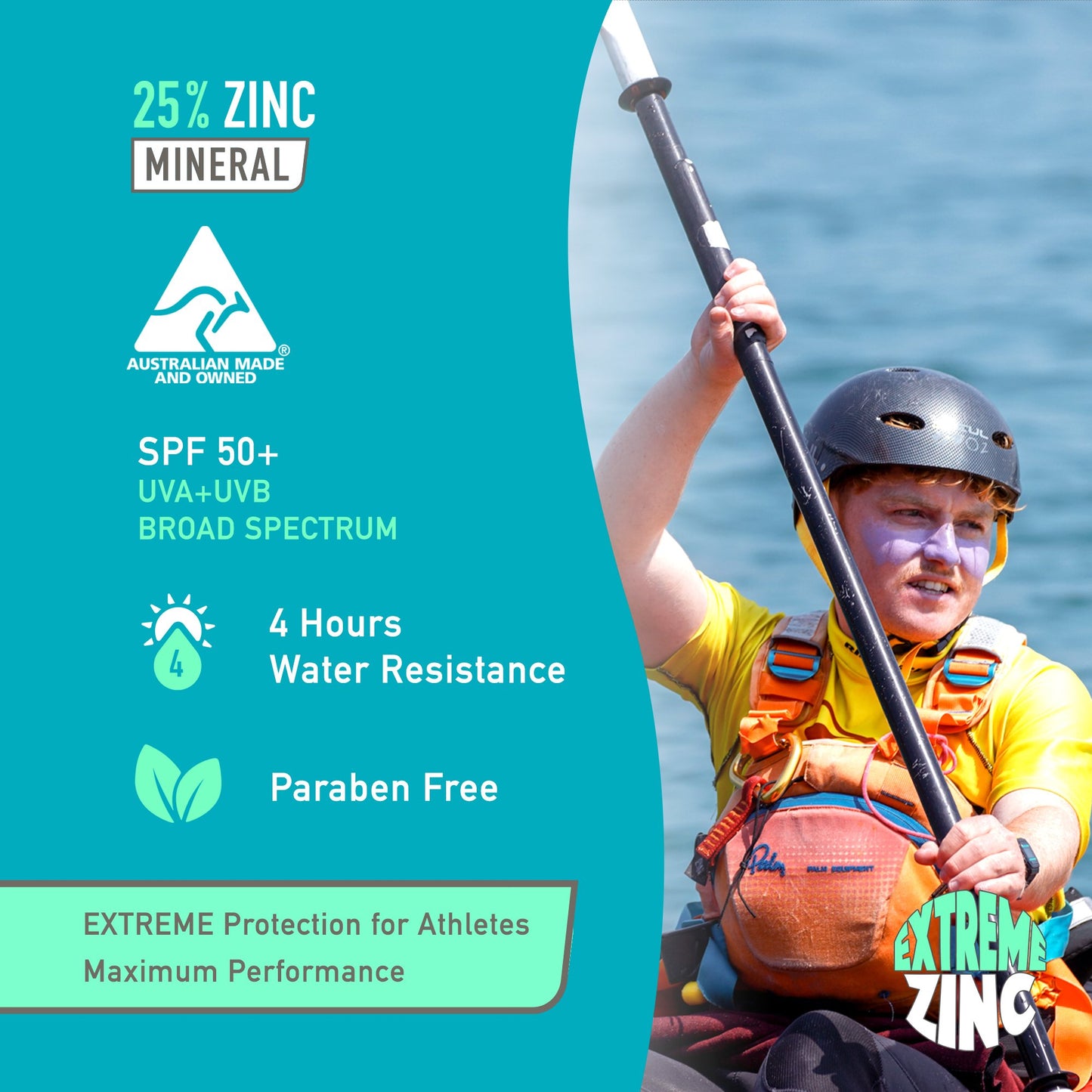 Sun Zapper Extreme Zinc Stick "Purple Sky" SPF 50+ |  Protector Solar Mineral  en Stick Mineral a base de zinc color MORADO 15g |Alta protección solar UVA/UVB con color vibrante | Resistente al Agua | Fórmula Reef Safe | Hecho en Australia.