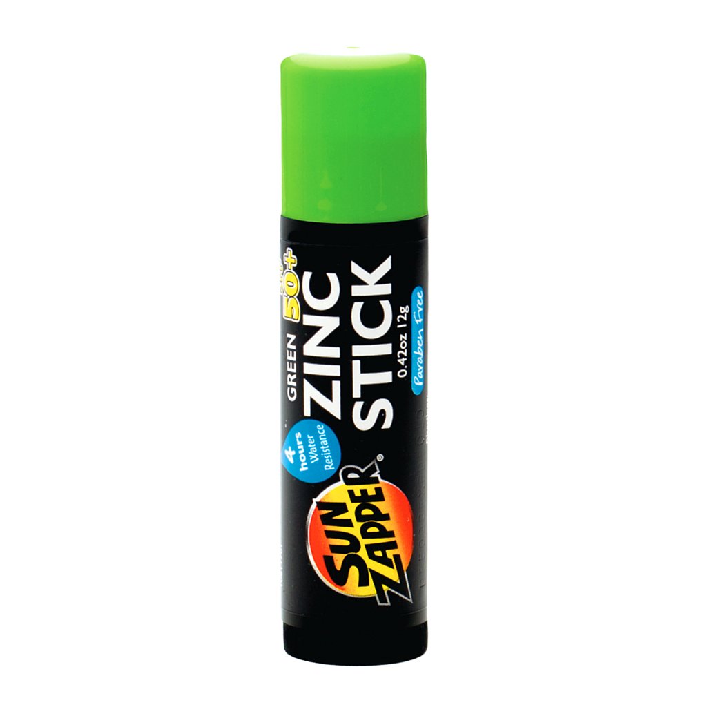 Sun Zapper Zinc Stick "Green" SPF 50+ |  Protector Solar Australiano Zinc Stick color  VERDE 12g |Alta protección UVA/UVB con color vibrante, resistente al agua y reef safe |